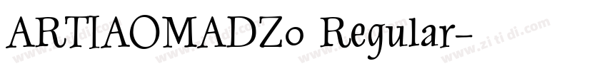ARTIAOMADZ0 Regular字体转换